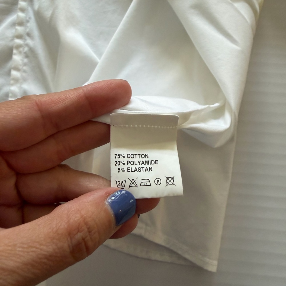 Rochelle Behrens White Button Down Shirt - Picture 4 of 8